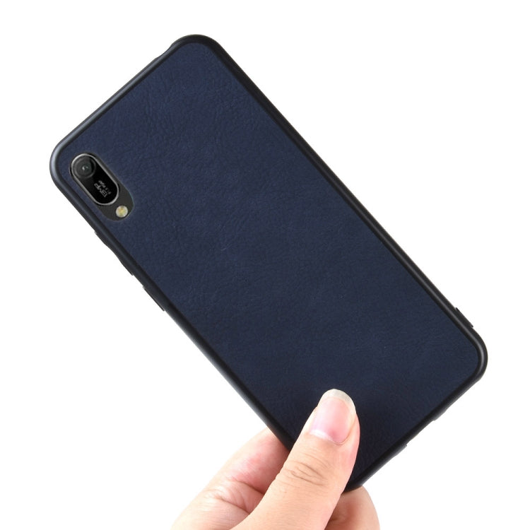 Shockproof Sheep Skin PC + PU + TPU Case for Huawei Y6 Pro 2019