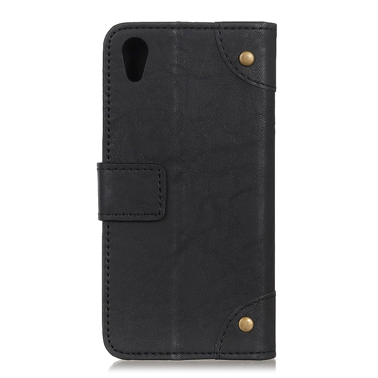 Copper Buckle Retro Crazy Horse Texture Horizontal Flip Leather Case for Huawei Honor 8S , with Holder & Card Slots & Wallet