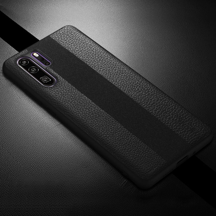 SULADA Anti-slip TPU + Handmade Leather Case for Huawei P30 Pro