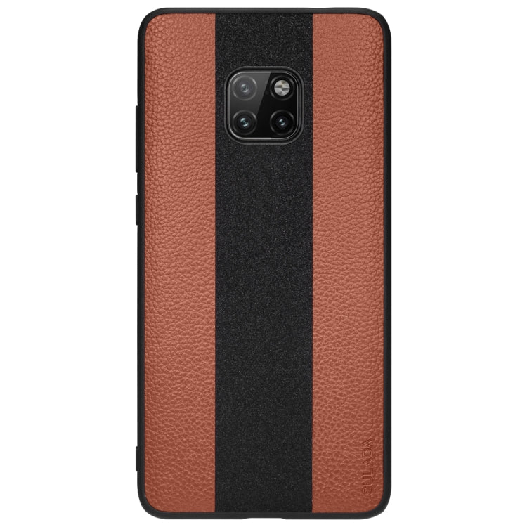 SULADA Anti-slip TPU + Handmade Leather Case for Huawei Mate 20 Pro