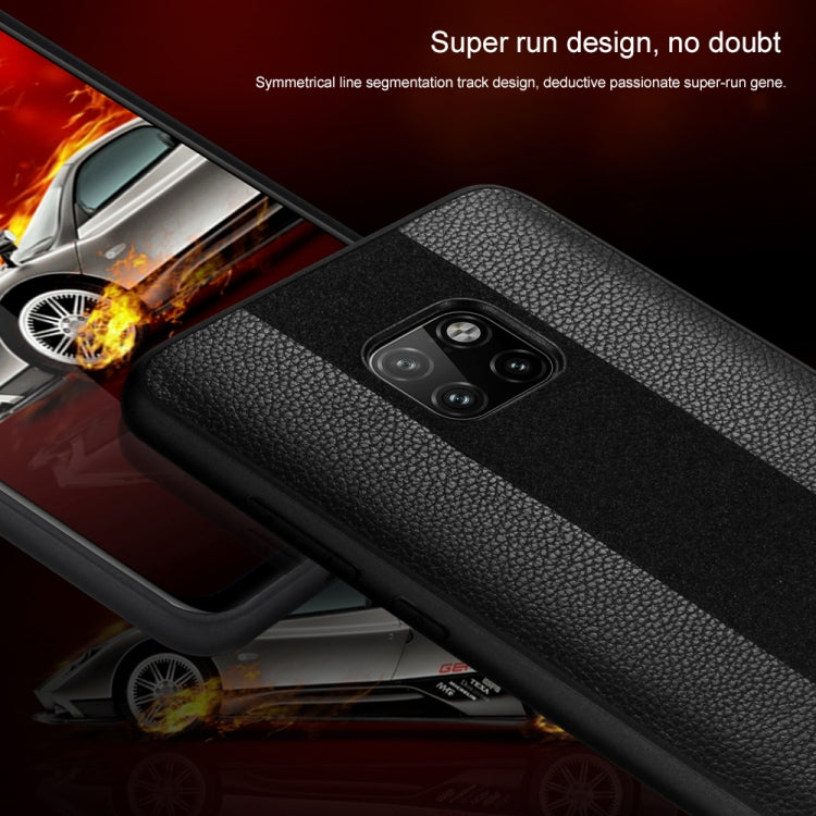 SULADA Anti-slip TPU + Handmade Leather Case for Huawei Mate 20 Pro