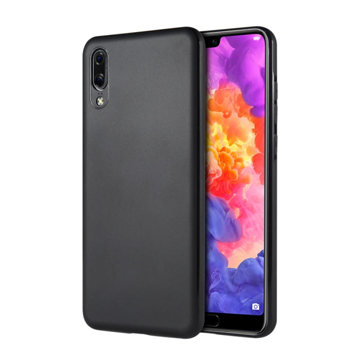 SULADA Car Series Magnetic Suction TPU Case for Huawei P20 (Black)