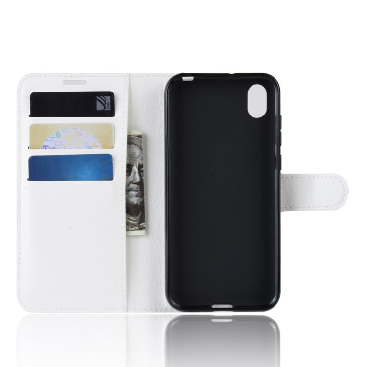 Litchi Texture Horizontal Flip Leather Case for Huawei Y5 2019, with Wallet & Holder & Card Slots