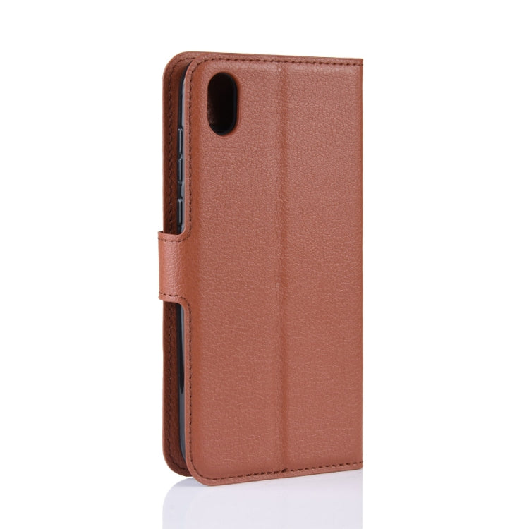Litchi Texture Horizontal Flip Leather Case for Huawei Y5 2019, with Wallet & Holder & Card Slots