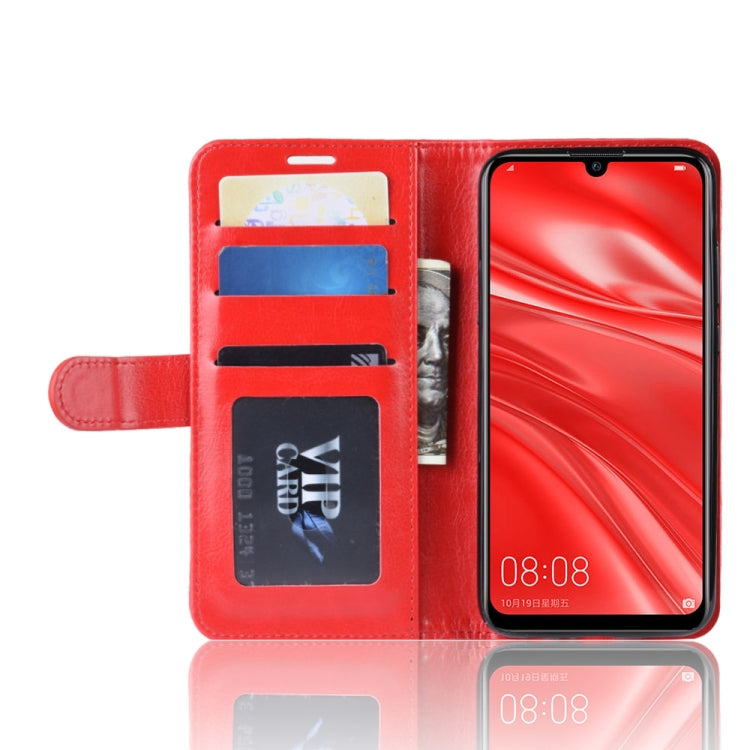 R64 Texture Single Fold Horizontal Flip Leather Case for Huawei Honor 10i, with Holder & Card Slots & Wallet