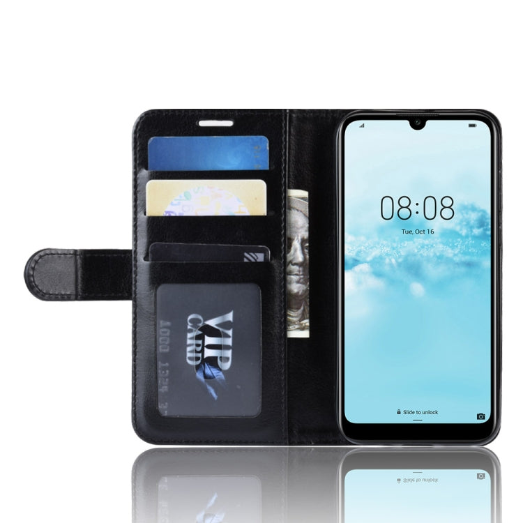 R64 Texture Single Fold Horizontal Flip Leather Case for Huawei Y5 2019, with Holder & Card Slots & Wallet