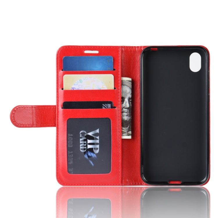 R64 Texture Single Fold Horizontal Flip Leather Case for Huawei Y5 2019, with Holder & Card Slots & Wallet