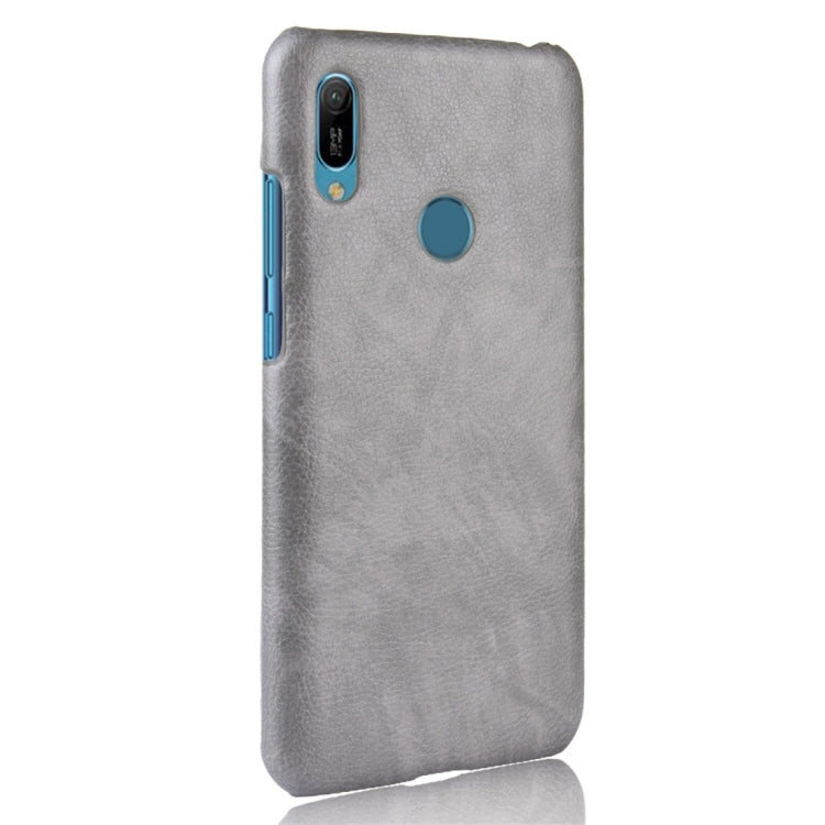 Shockproof Litchi Texture PC + PU Protective Case for Huawei Y6 (2019)