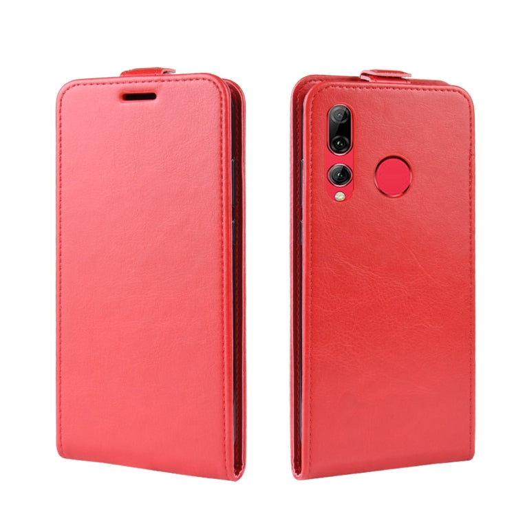 R64 Texture Vertical Flip Leather Case for Huawei Honor 10i , with Card Slots & Photo Frame