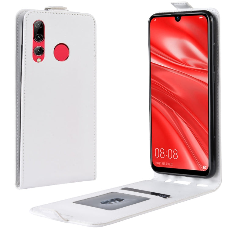 R64 Texture Vertical Flip Leather Case for Huawei Honor 10i , with Card Slots & Photo Frame