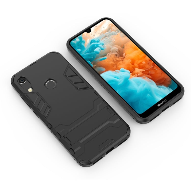 Shockproof PC + TPU Case for Huawei Y6 (2019), with Holder