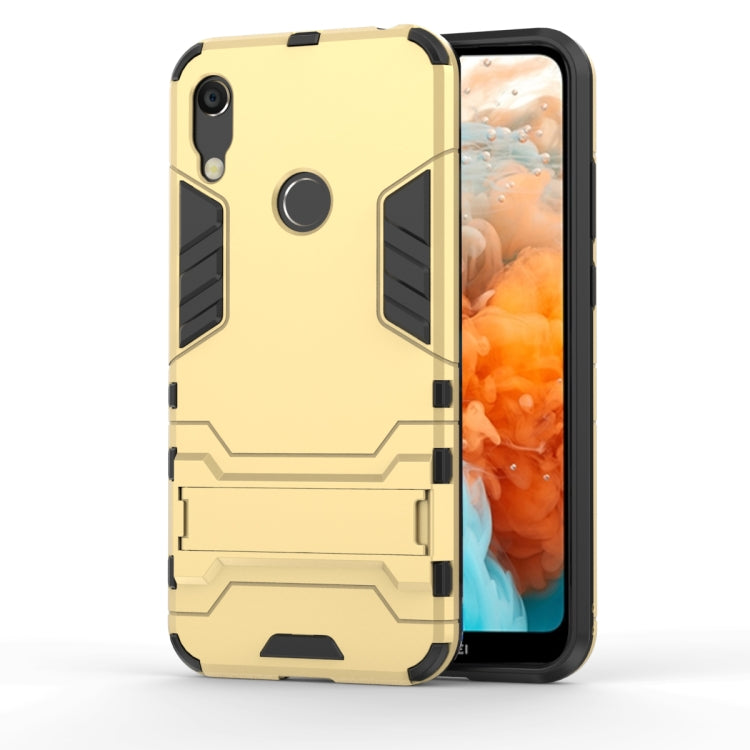 Shockproof PC + TPU Case for Huawei Y6 (2019), with Holder