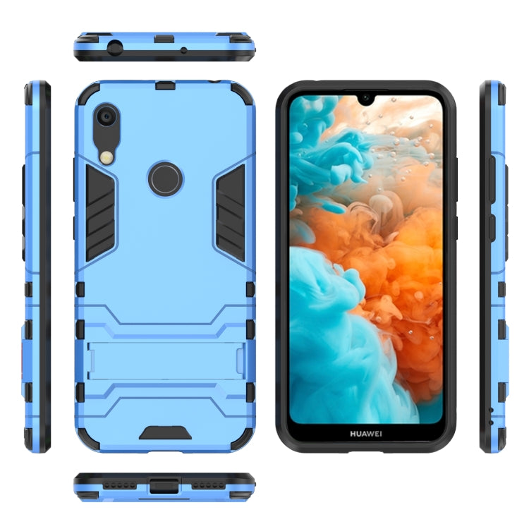 Shockproof PC + TPU Case for Huawei Y6 (2019), with Holder