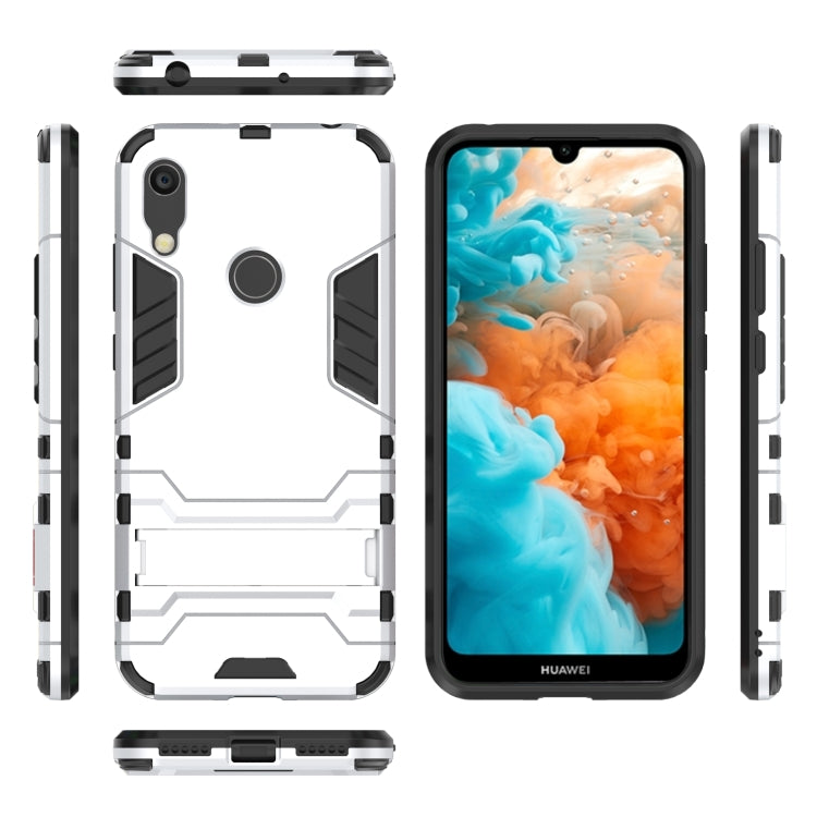 Shockproof PC + TPU Case for Huawei Y6 (2019), with Holder