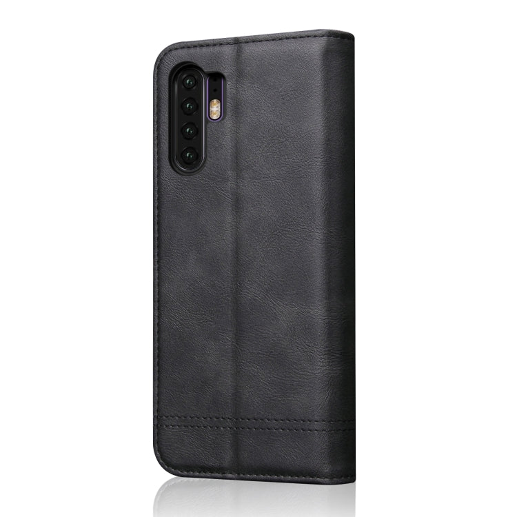 Casual Style Retro Crazy Horse Texture Horizontal Flip Leather Case for Huawei P30 Pro, with Card Slots & Holder & Wallet