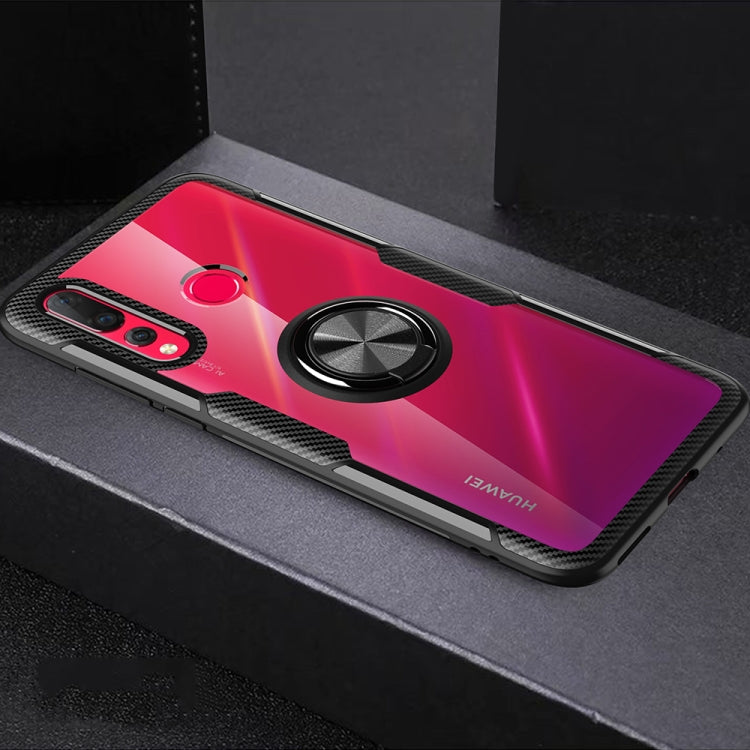 Scratchproof TPU + Acrylic Ring Bracket Protective Case for Huawei Nova 4