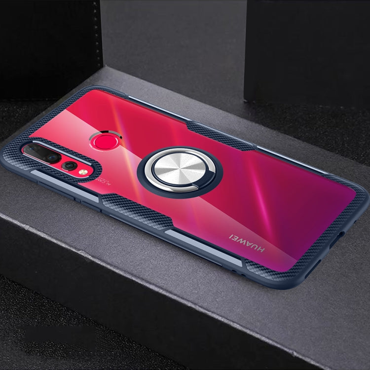 Scratchproof TPU + Acrylic Ring Bracket Protective Case for Huawei Nova 4