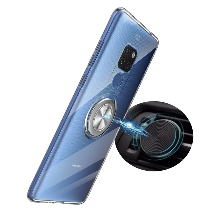 Ultra-thin TPU Protective Case for Huawei Mate 20, with 360 Degree Rotation Holder (Transparent)