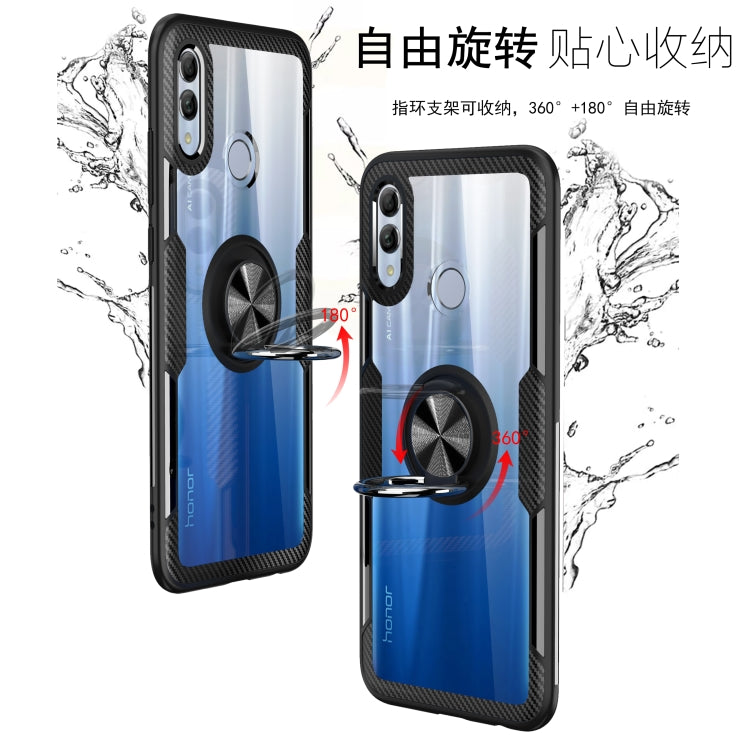 Scratchproof TPU + Acrylic Ring Bracket Protective Case for Huawei Honor 10 Lite