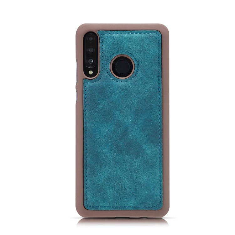 Retro Magnetic Detachable Horizontal Flip Leather Case for Huawei P30 Pro, with Card Slots & Wallet & Photo Frame