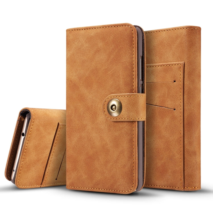 Retro Magnetic Detachable Horizontal Flip Leather Case for Huawei P30 Pro, with Card Slots & Wallet & Photo Frame