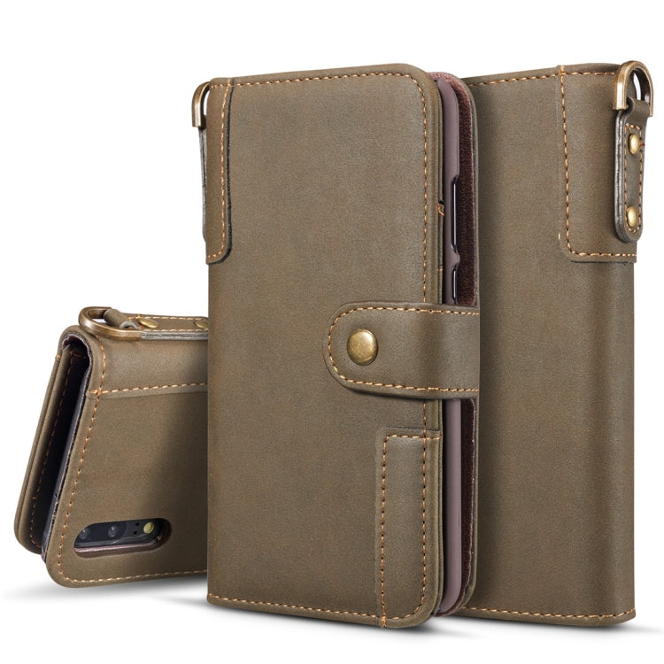 Cowhide Texture Horizontal Flip Leather Case for Huawei P30, with Holder & Card Slots & Wallet & Sling