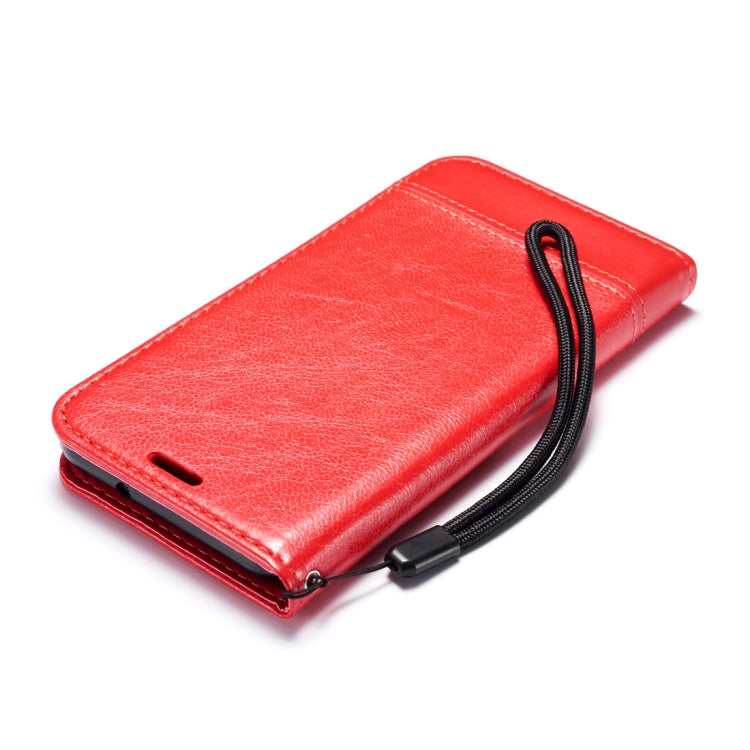 Double-sided Absorption Splicing Horizontal Flip Leather Case for Huawei P30 Lite, with Holder & Card Slots & Lanyard