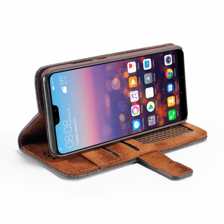 Mesh Breathable Horizontal Flip Leather Case for Huawei P30, with Card Slot & Holder & Wallet & Photo Frame