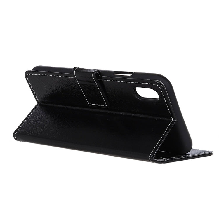 Retro Crazy Horse Texture Horizontal Flip Leather Case for Huawei Y5 (2019), with Holder & Card Slots & Wallet & Photo Frame