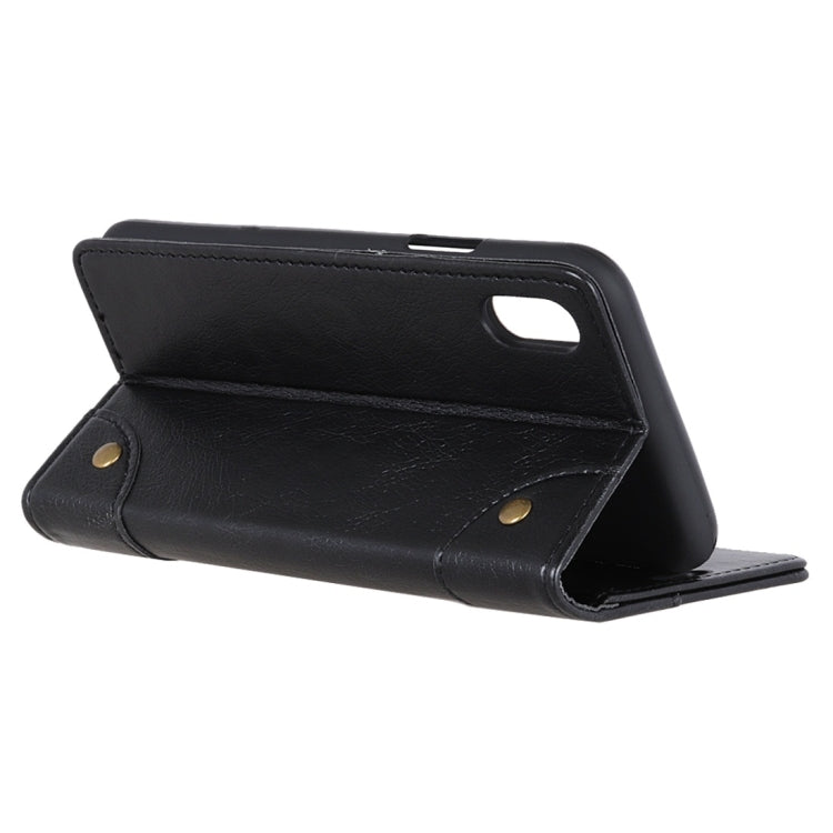 Copper Buckle Nappa Texture Horizontal Flip Leather Case for Huawei Y5 (2019), with Holder & Card Slots & Wallet