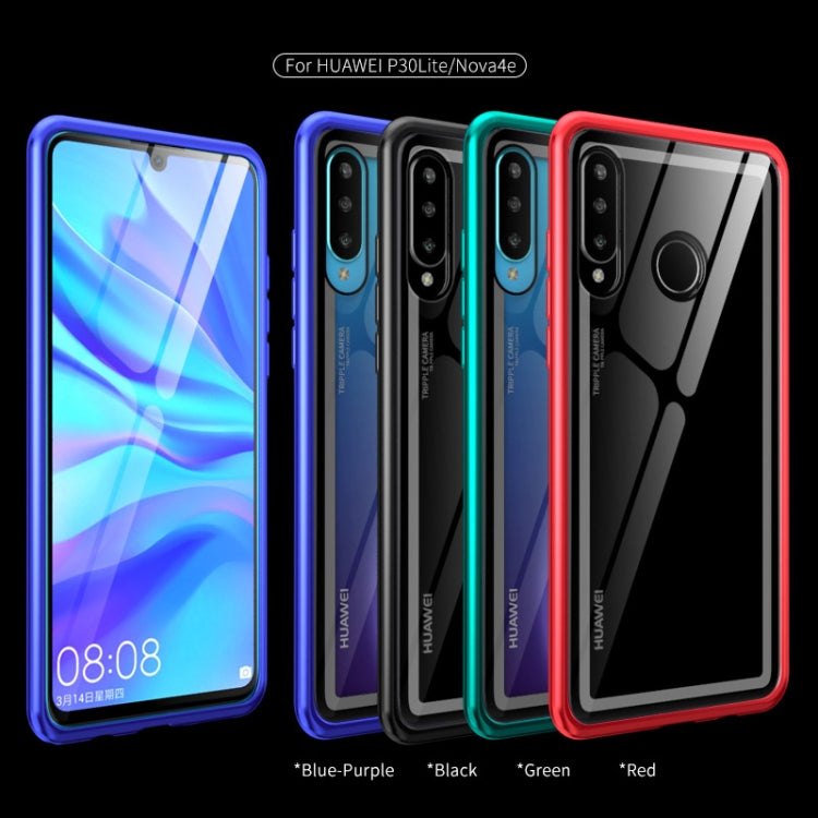 Arc Series Metal Frame + Tempered Glass Protective Case for Huawei P30 lite / nova 4e