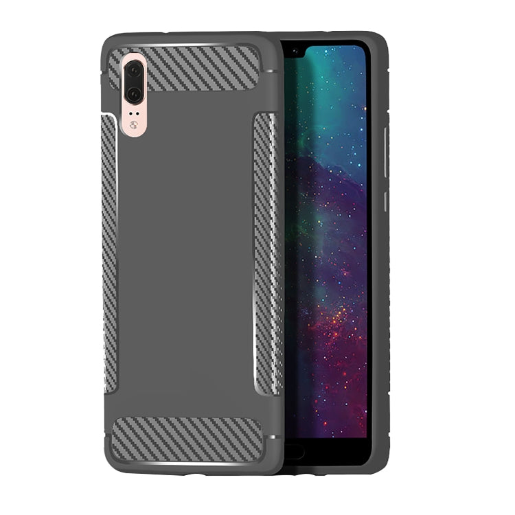 Carbon Fiber Anti-slip TPU Protective Case for Huawei P30