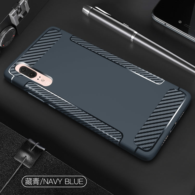 Carbon Fiber Anti-slip TPU Protective Case for Huawei P30