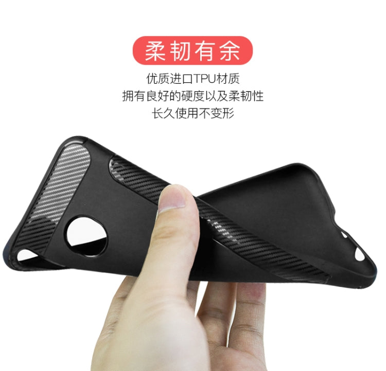 Carbon Fiber Anti-slip TPU Protective Case for Huawei P30 Lite