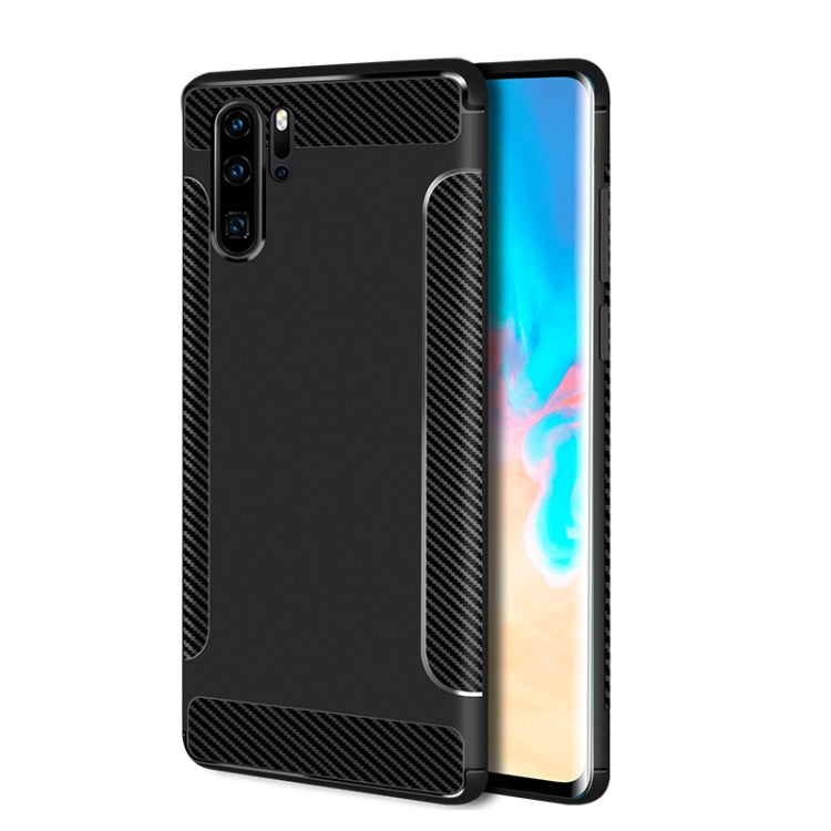 Carbon Fiber Anti-slip TPU Protective Case for Huawei P30 Pro
