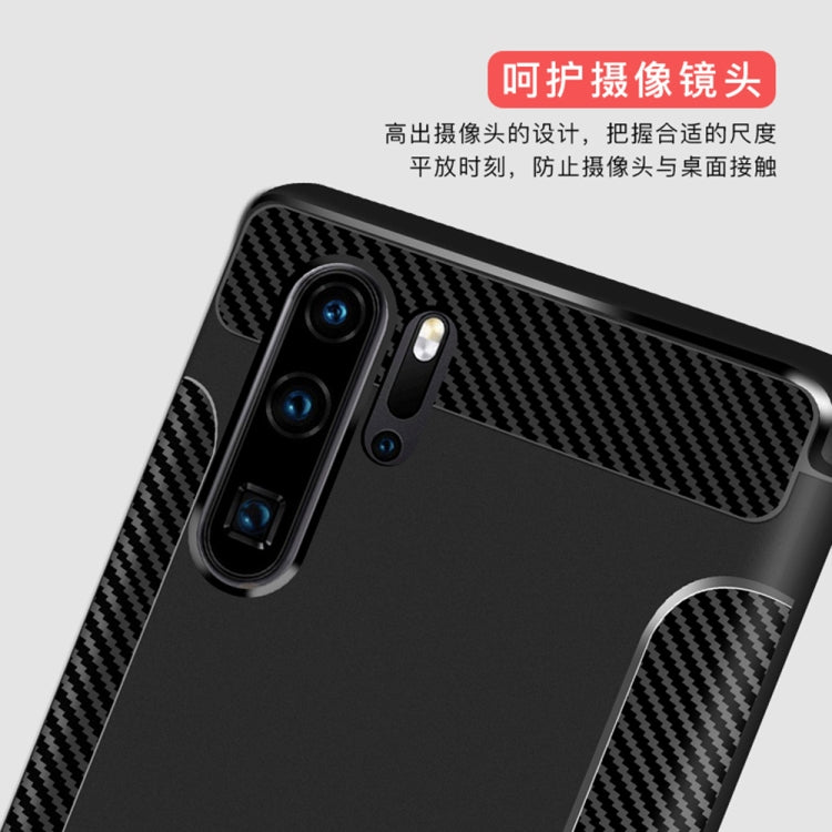 Carbon Fiber Anti-slip TPU Protective Case for Huawei P30 Pro