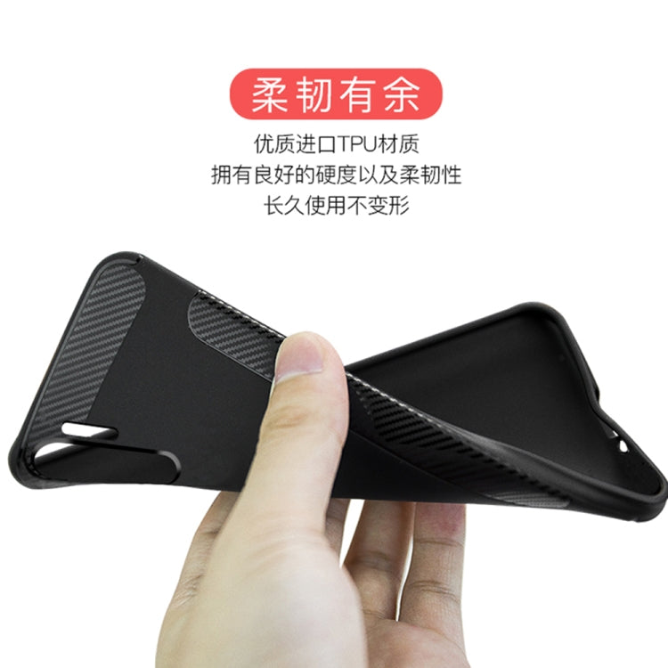 Carbon Fiber Anti-slip TPU Protective Case for Huawei P30 Pro