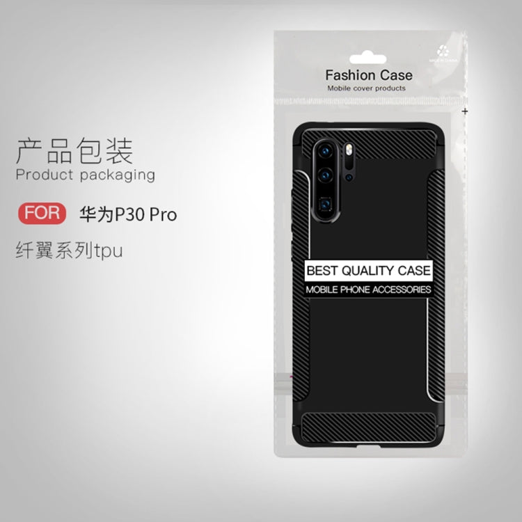 Carbon Fiber Anti-slip TPU Protective Case for Huawei P30 Pro