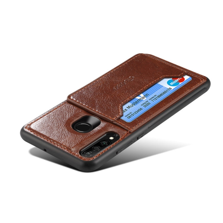 Dibase TPU + PC + PU Crazy Horse Texture Protective Case for Huawei Honor 10i & 20i & Enjoy 9s, with Holder & Card Slots