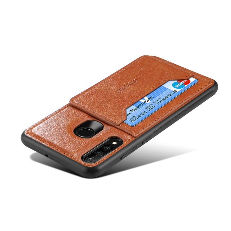 Dibase TPU + PC + PU Crazy Horse Texture Protective Case for Huawei Honor 10i & 20i & Enjoy 9s, with Holder & Card Slots