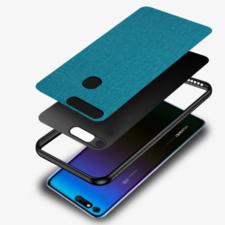 Shockproof Cloth Texture PC+ TPU Protective Case for Huawei Honor View 20