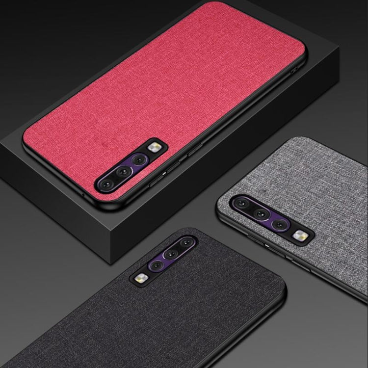 Shockproof Cloth Texture PC+ TPU Protective Case for Huawei P30