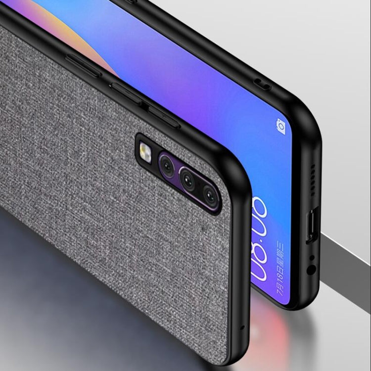 Shockproof Cloth Texture PC+ TPU Protective Case for Huawei P30