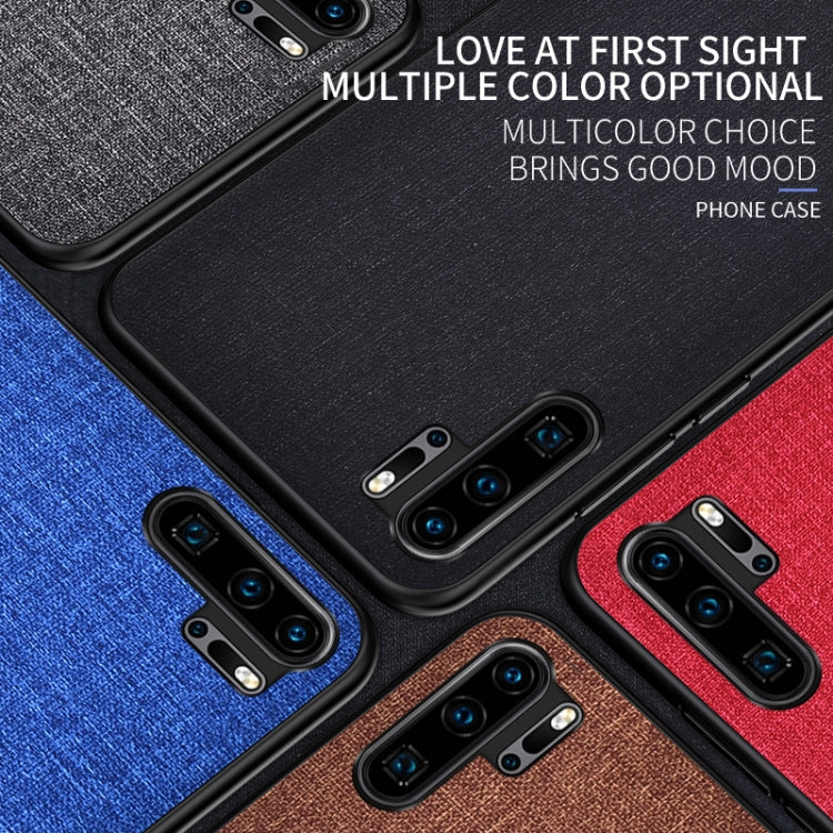 Shockproof Cloth Texture PC+ TPU Protective Case for Huawei P30 Pro