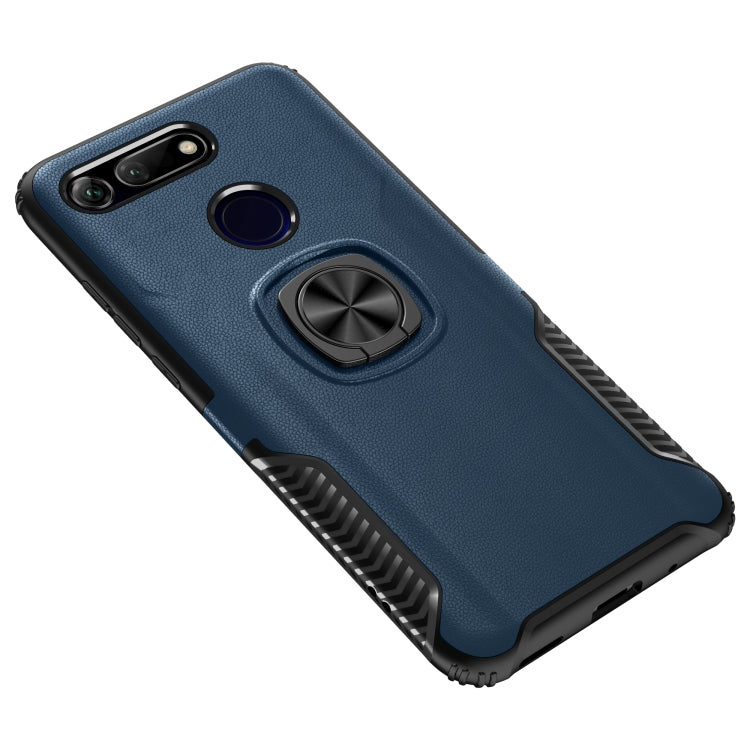 Shockproof Car Magnetic Case with 360 Degree Gold Armor Ring for Huawei Honor V20