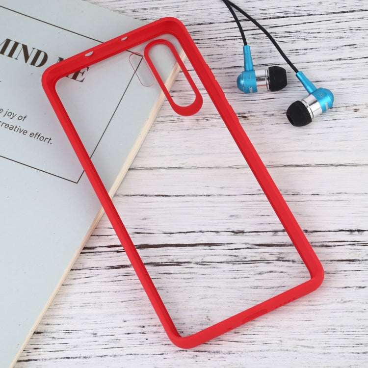 Shockproof Pure Color Border Acrylic + TPU Protective Case for Huawei P30 Pro (Red)