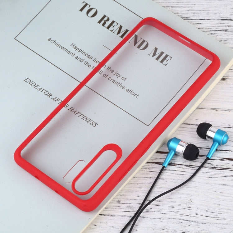 Shockproof Pure Color Border Acrylic + TPU Protective Case for Huawei P30 Pro (Red)