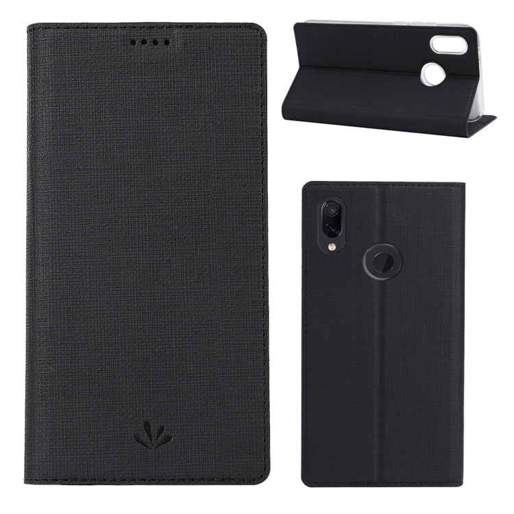 ViLi Texture PU Leather Case for HUAWEI Y7(2019) / Y7 Prime(2019) ,with Holder & Card Slots & Wallet