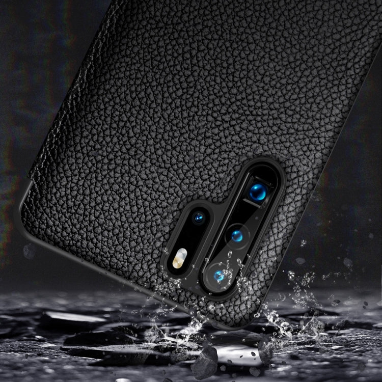 Top-grain Horizontal Flip Leather Case for Huawei P30, with Call Answering Function & Sleep / Wake-up