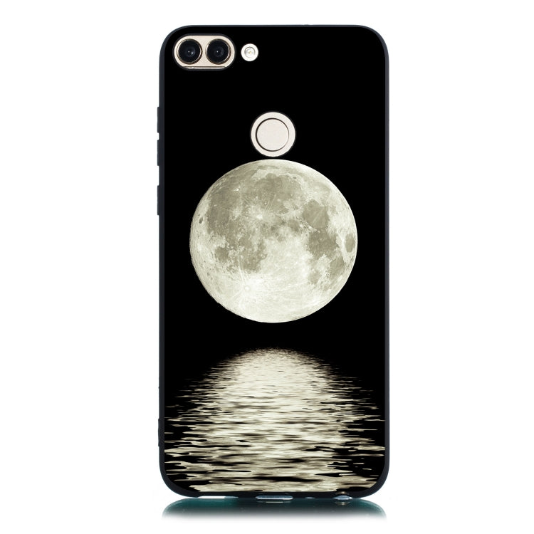 Moon Painted Pattern Soft TPU Case for Huawei P Smart / Enjoy 7S